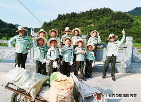 上海西点军事夏令营乡村体验营活动现场