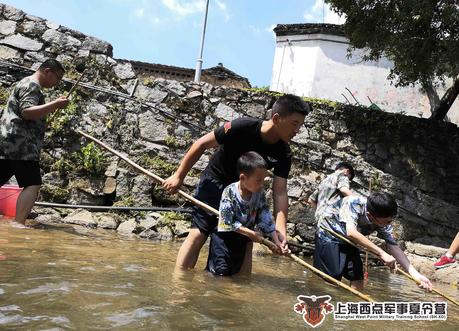 上海西点军事夏令营乡村体验营活动现场