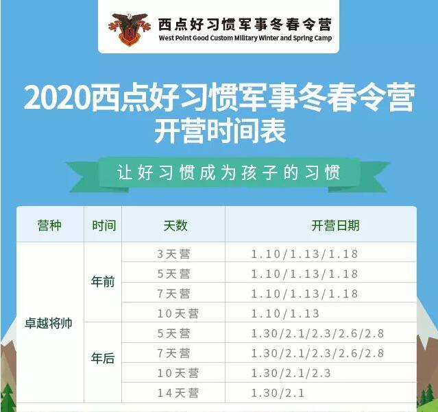卓越将帅冬令营课程
