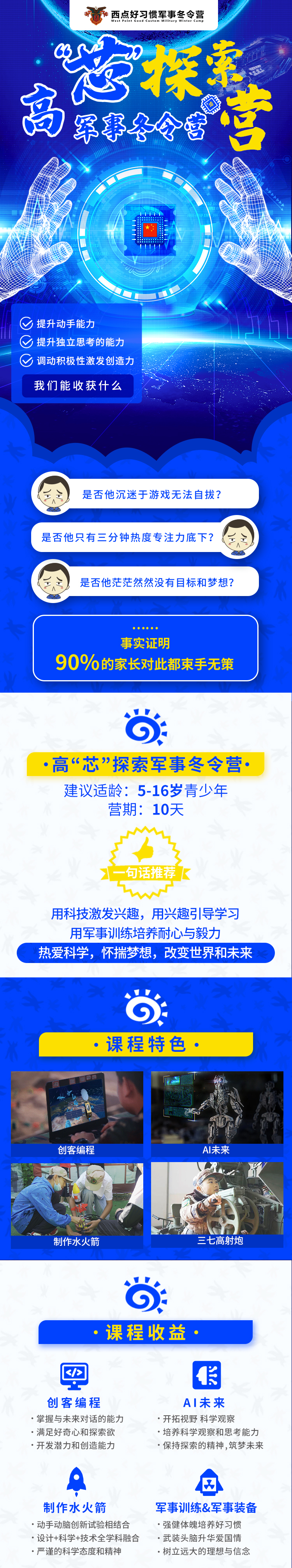 2022年寒假十天高芯探索营,2022冬令营